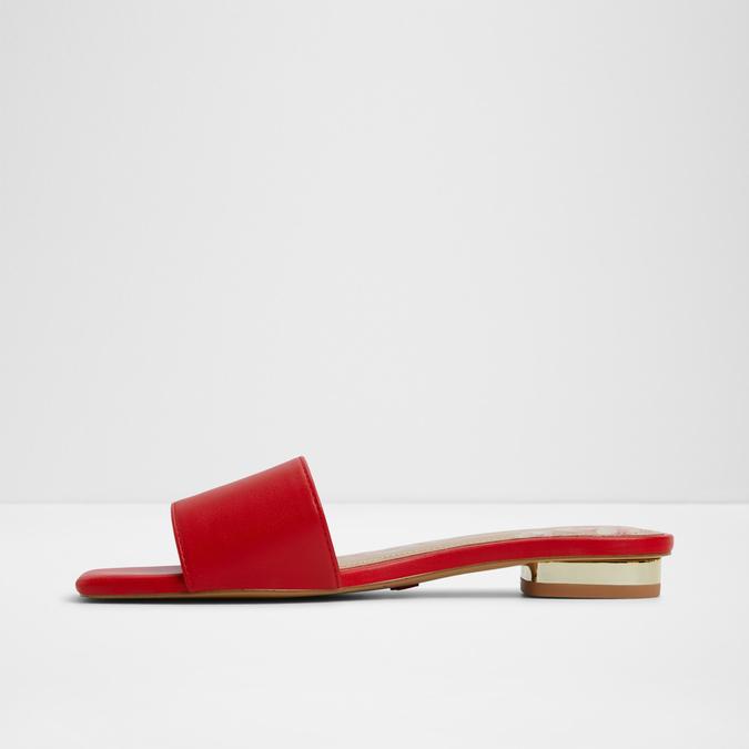 Agnis-In Women's Red Flat Sandals image number 3