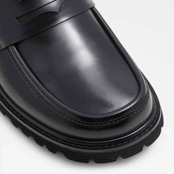 Skyley Men's Black Loafers image number 5