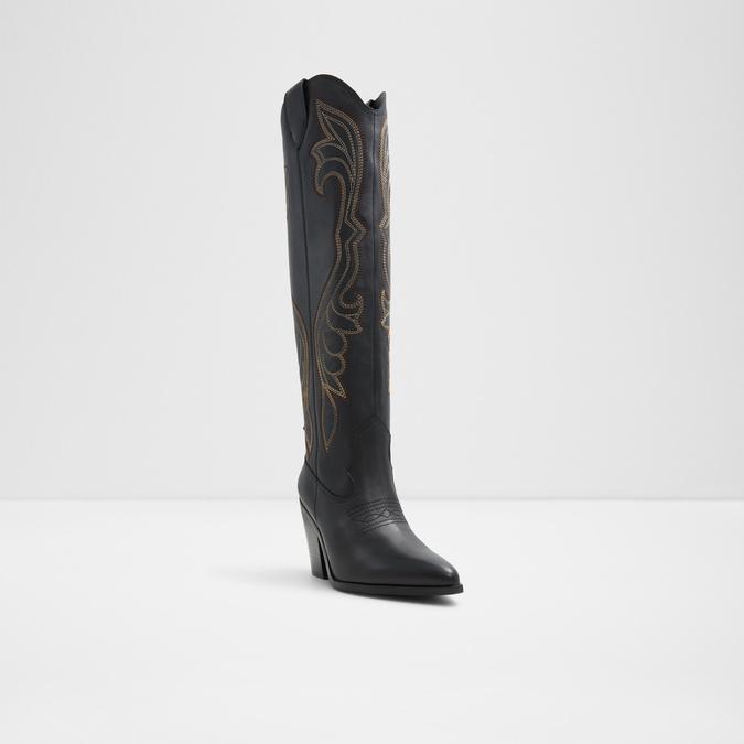 Alamo Women's Black Knee Length Boots image number 3