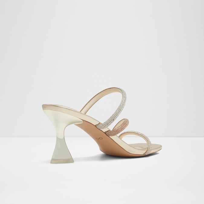 Jewella-In Women's Gold Dress Sandals image number 3