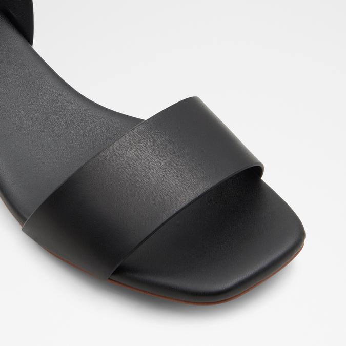 Dorenna Women's Black Flat Sandals image number 5