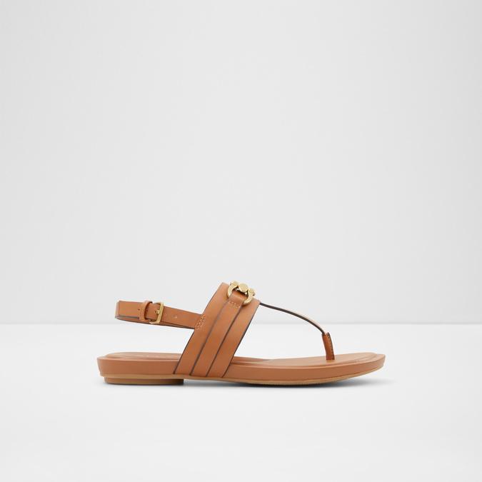 Afoetha Women's Brown Flat Sandals