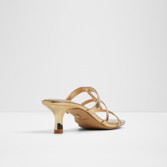 Goldenglow-In Women's Gold Dress Sandals image number 2