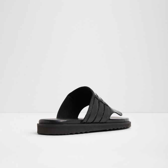 Haorina-In Men's Black Strap Sandals image number 2