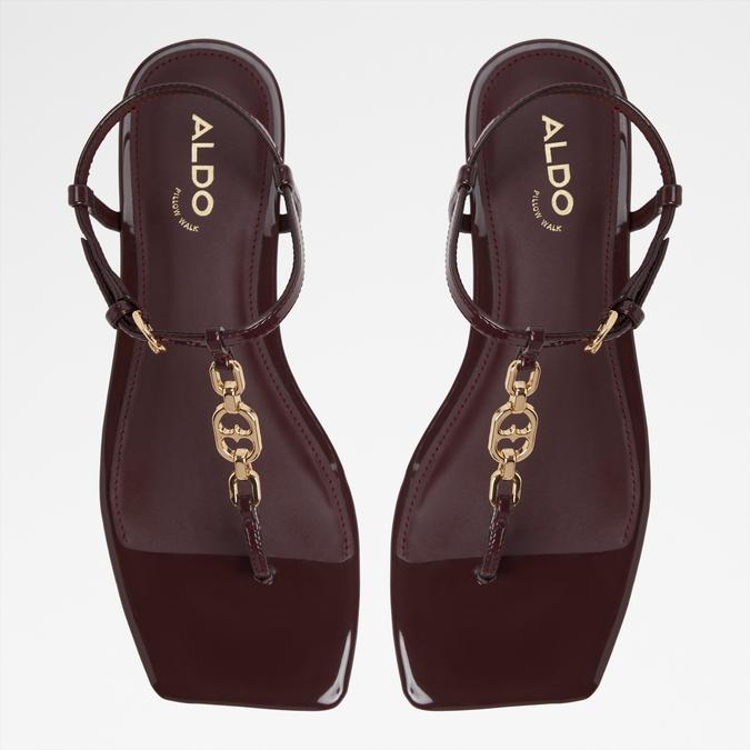 Lorenza-In Women's Bordo Flat Sandals image number 1