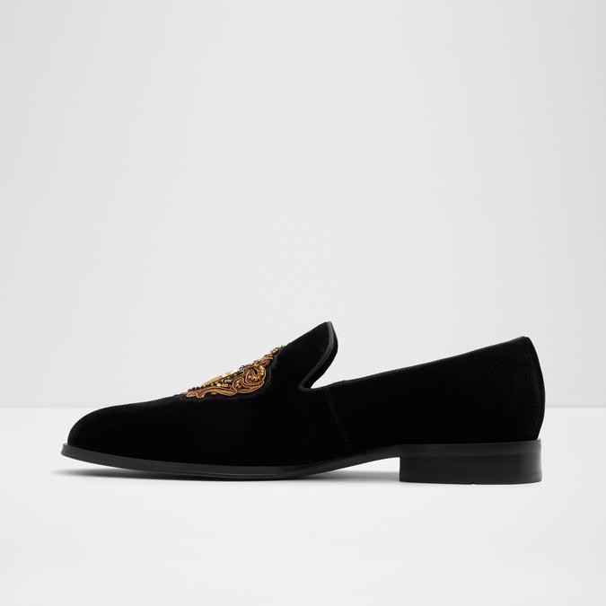 Crestin Men's Black Loafers image number 5