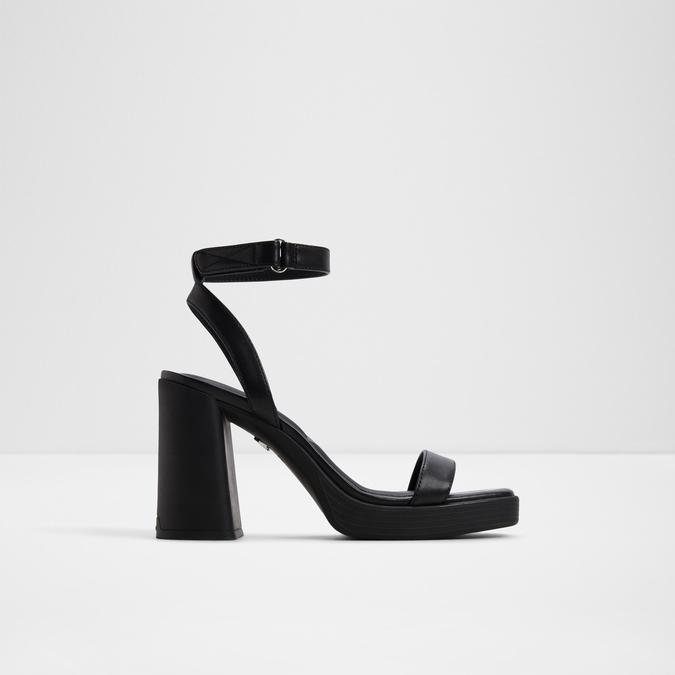 Berade-In Women's Black Block Heel Sandals image number 0