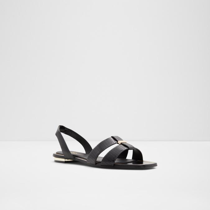 Balera Women's Black Flat Sandals image number 4