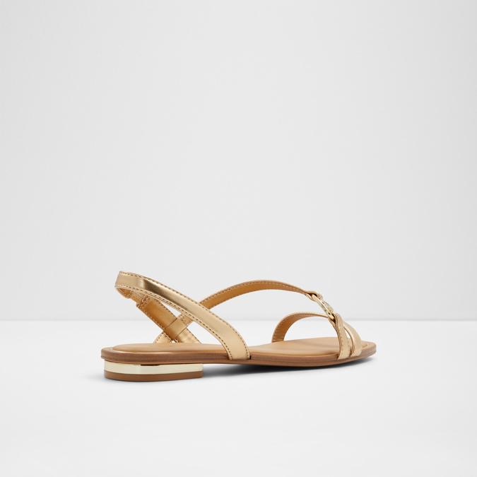 Amsale Women's Gold Flat Sandals image number 2