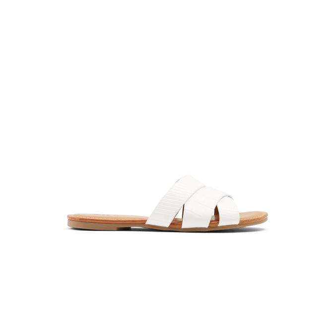 Amazon.com | ALDO Women's Tany Flat Sandal, Open White, 7 | Shoes