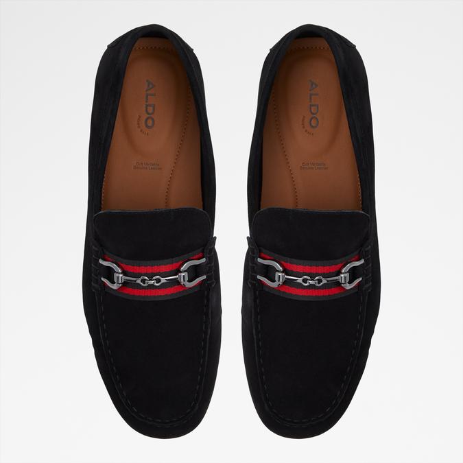 Spanner Men's Black Moccasins