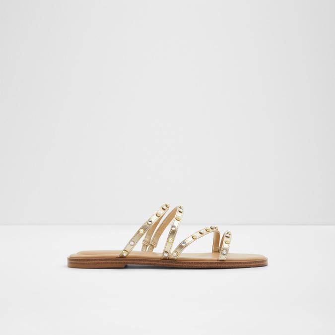 Triton Women's Gold Flat Sandals