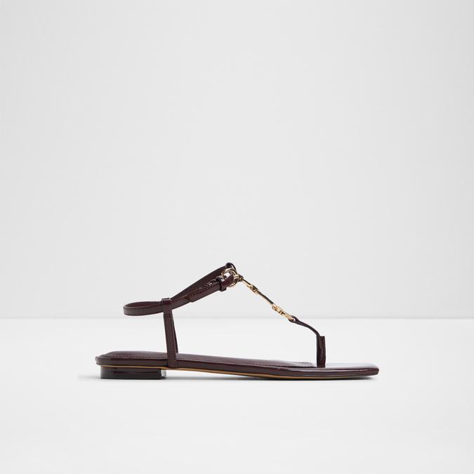 Lorenza-In Women's Bordo Flat Sandals image number 0