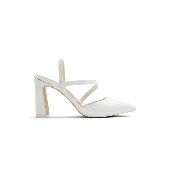 ASKA Beatrice Heels Sandals White Leather | White sandals heels, Sandals  heels, Brown leather heels