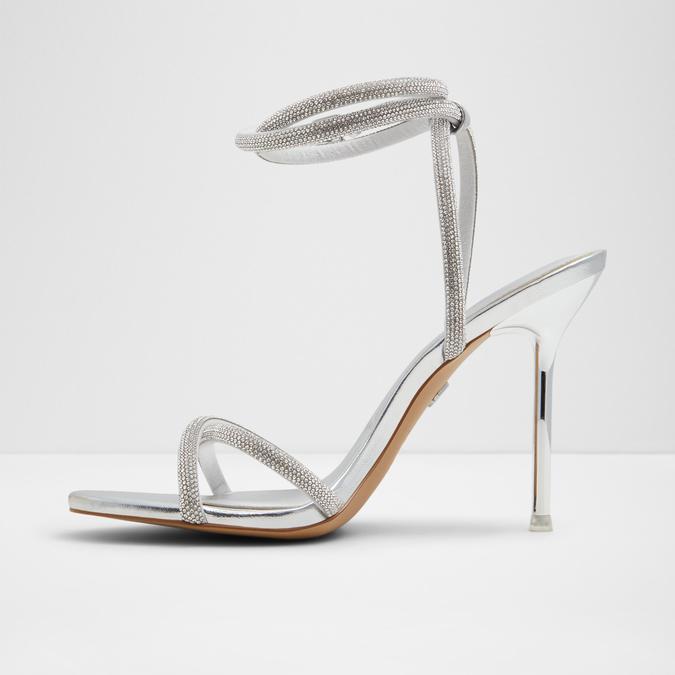 Manaelden-In Women's Silver Dress Sandals image number 4