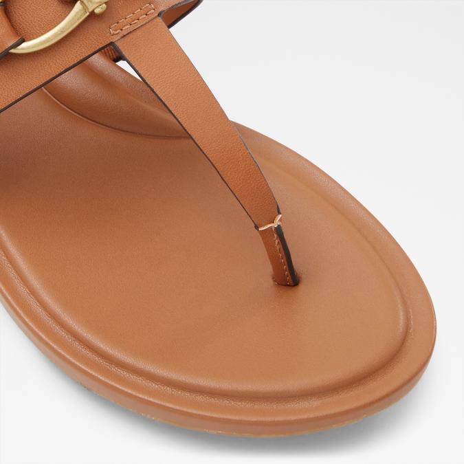 Afoetha Women's Brown Flat Sandals image number 5