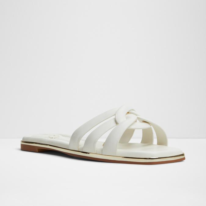 Augustya-In Women's White Flat Sandals image number 4