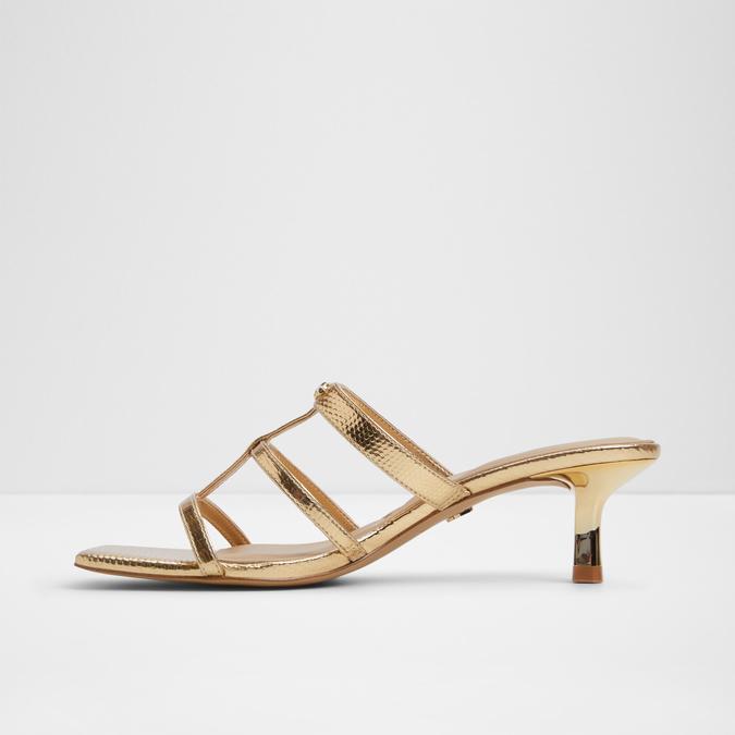 Goldenglow-In Women's Gold Dress Sandals image number 3