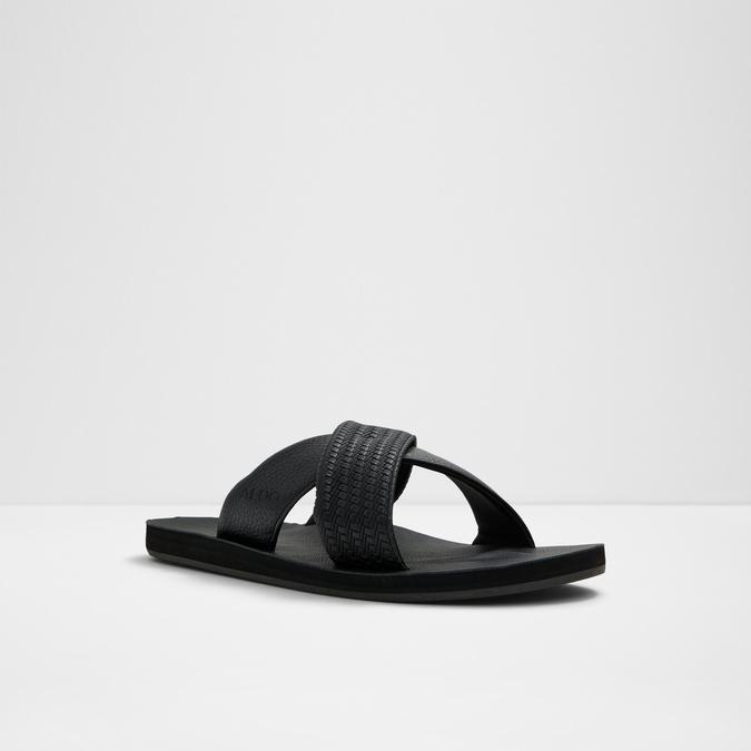 Stmock-In Men's Black Strap Sandals image number 4