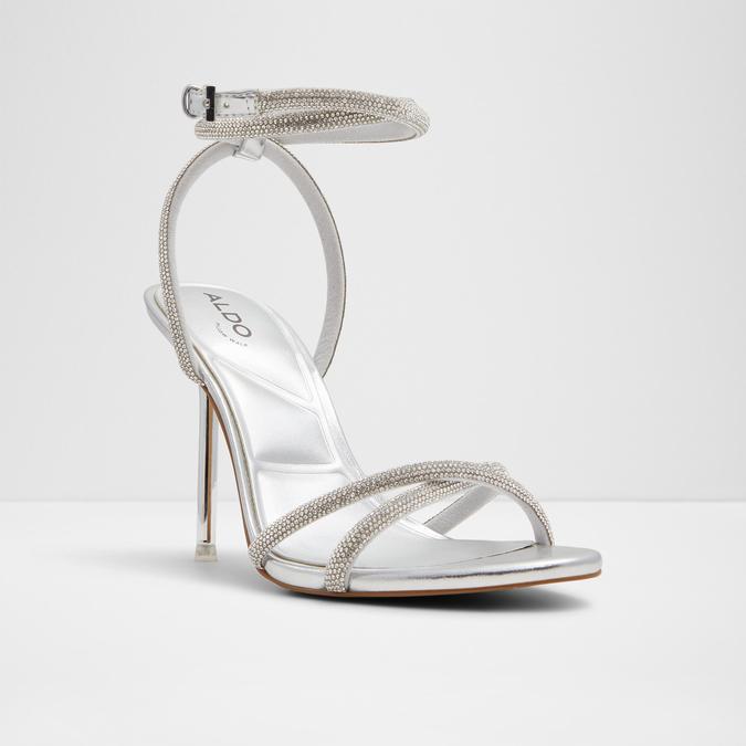 Manaelden-In Women's Silver Dress Sandals image number 5