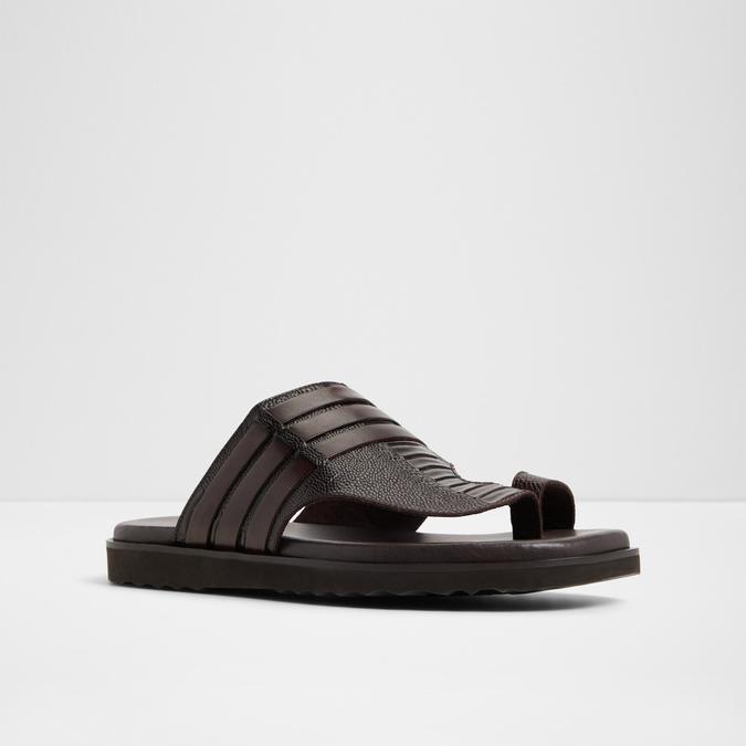 Haorina-In Men's Brown Strap Sandals image number 4