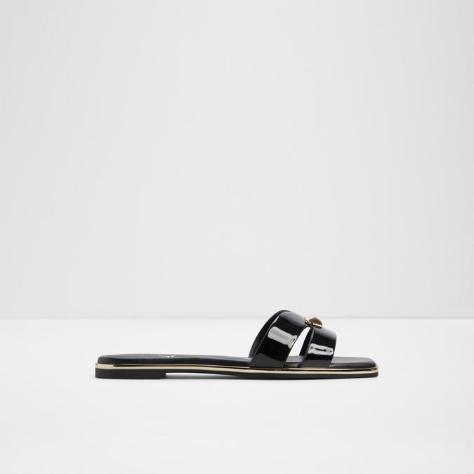 Kharine-In Women's Black Flat Sandals