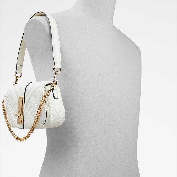 Romie Women's White Shoulder Bag image number 4