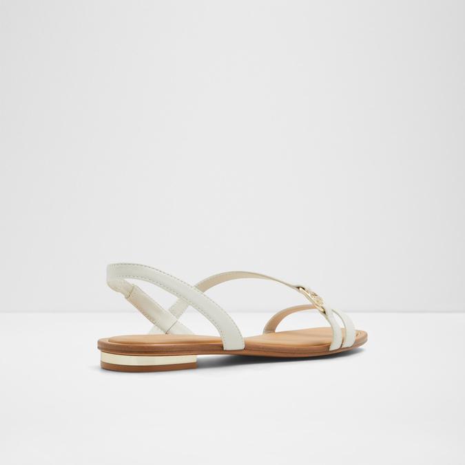 Amsale Women's White Flat Sandals image number 2