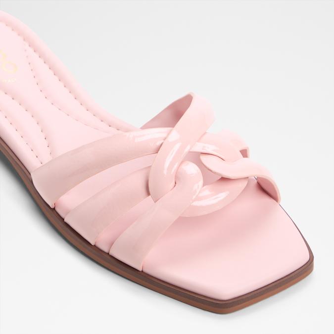 Augustia-In Women's Pink Flat Sandals image number 5