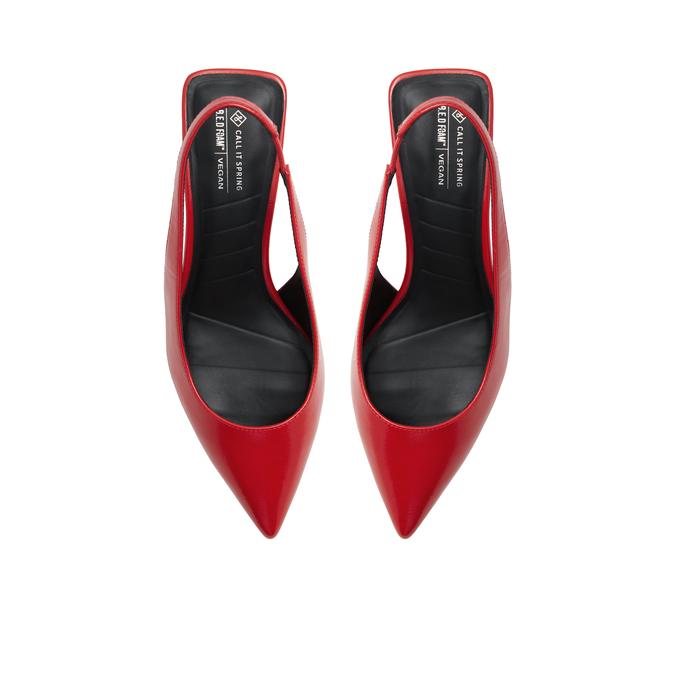 Call it Spring Rozalia Women's Red Block Heel Shoes