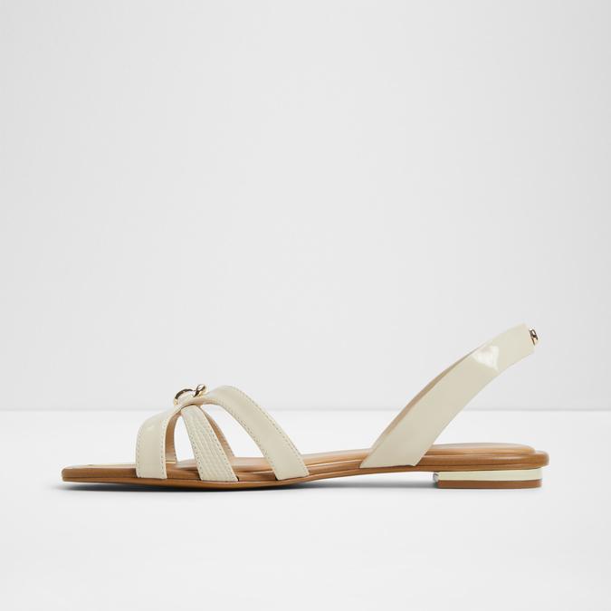 Marassita-In Women's White Flat Sandals image number 3