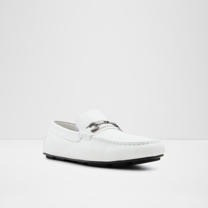 Spanner Men's White Moccasins image number 4