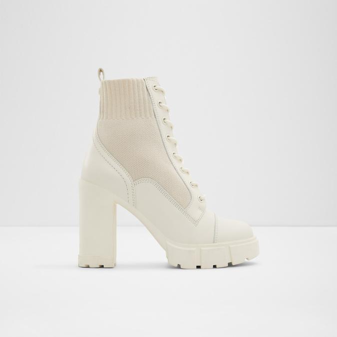 Rebel Women's White Ankle Boots image number 0