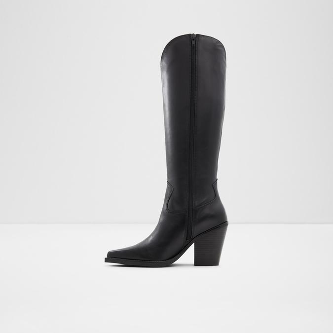 Nevada Women's Black Knee Length Boots image number 2