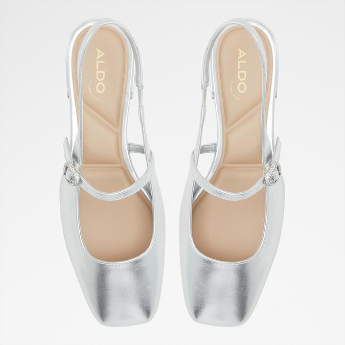 Huguette Women's Silver Ballerinas image number 1