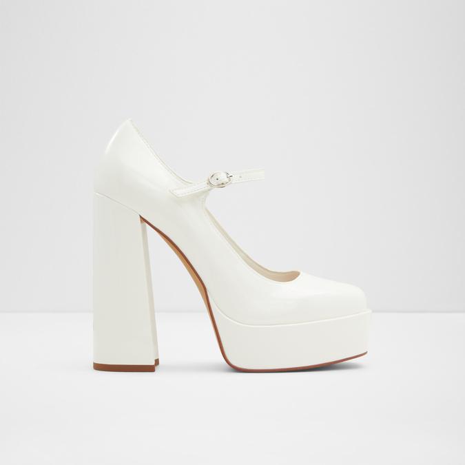 Perfect Bridal Paloma Dyeable Ivory Satin Block Heel Platform Shoes