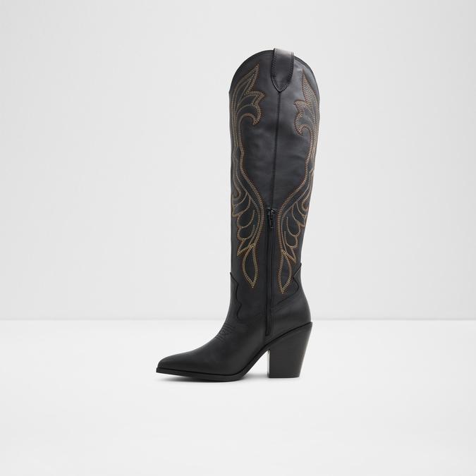 Alamo Women's Black Knee Length Boots image number 2