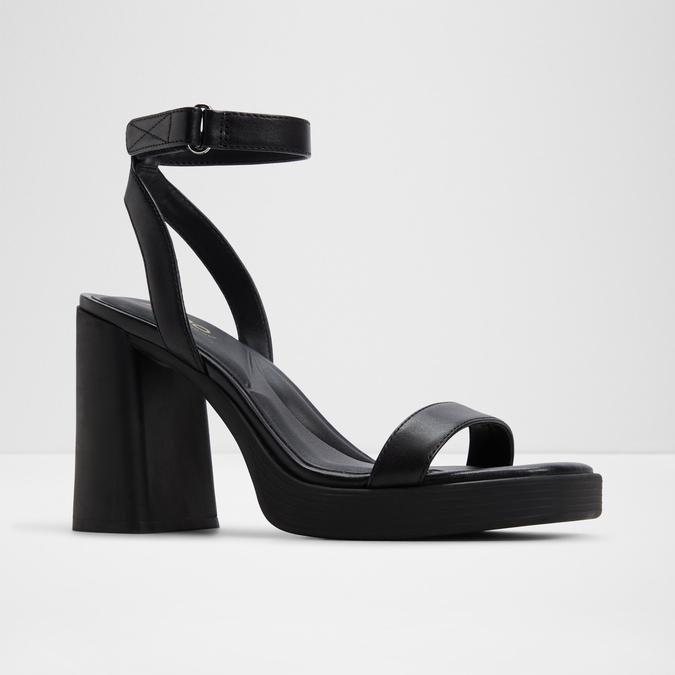 Berade-In Women's Black Block Heel Sandals image number 4