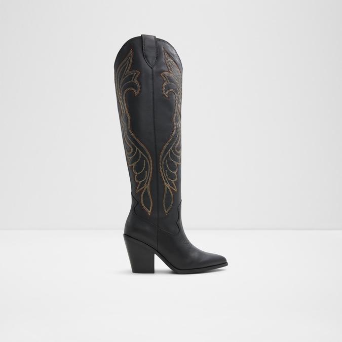 Alamo Women's Black Knee Length Boots image number 0