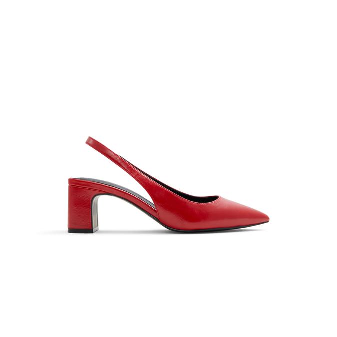 Red pumps block online heel