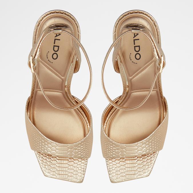 Buy Rose Gold Flat Sandals for Women by Mochi Online | Ajio.com