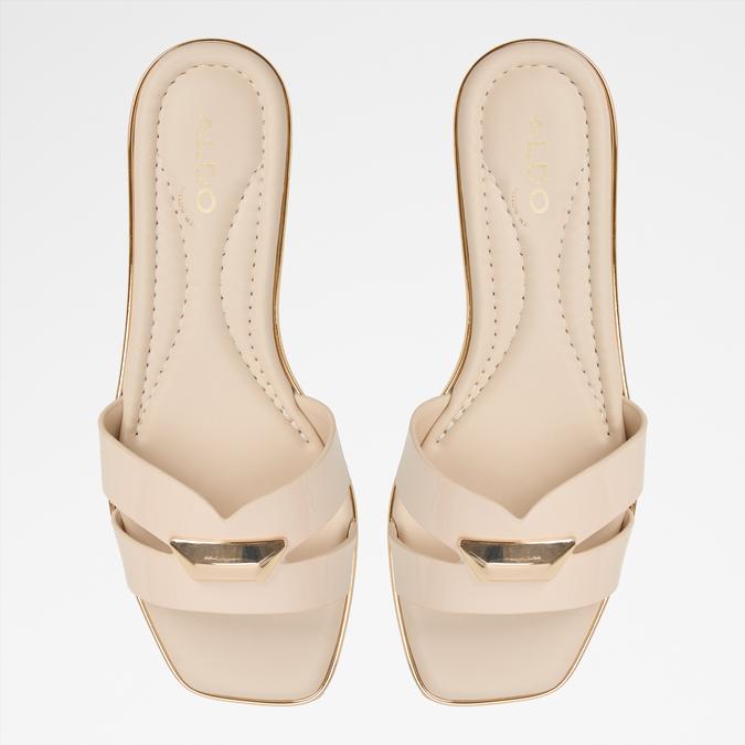 Kharine-In Women's Beige Flat Sandals image number 1