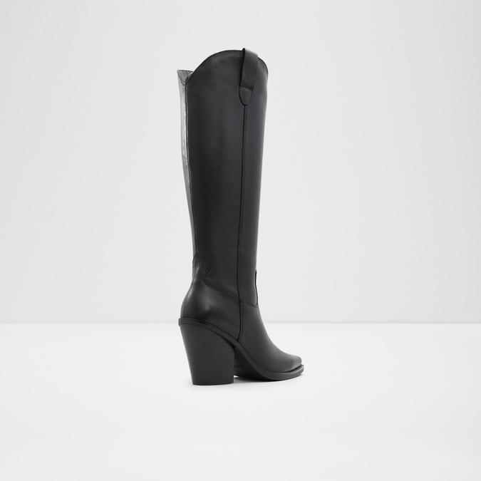 Nevada Women's Black Knee Length Boots image number 1