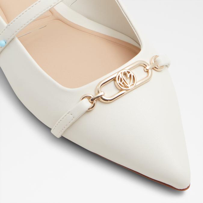 Marylune Women's White Ballerinas image number 5