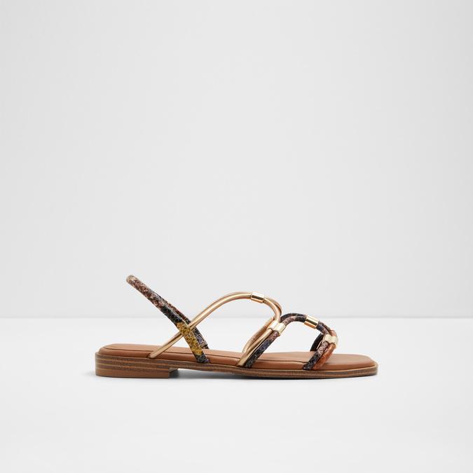 Bychan Women's Brown Flat Sandals image number 0