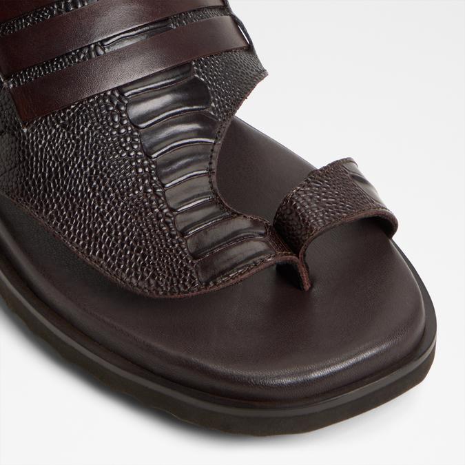 Haorina-In Men's Brown Strap Sandals image number 5