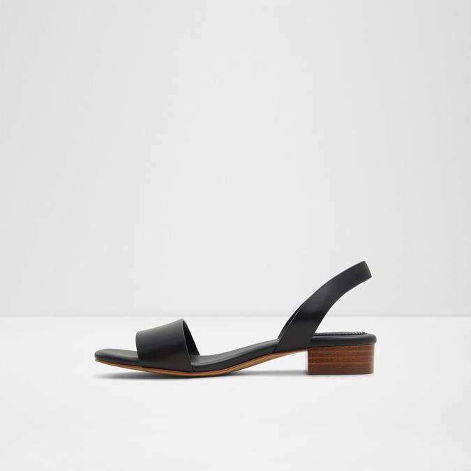 Dorenna-In Women's Black Block Heel Sandals image number 3