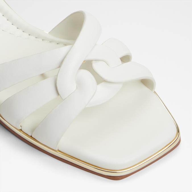 Augustya-In Women's White Flat Sandals image number 5