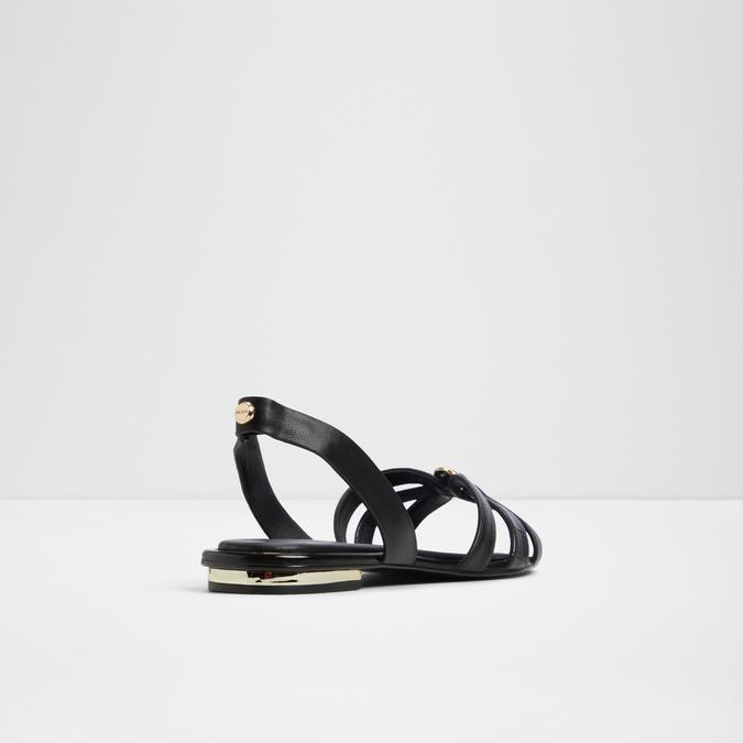 Marassita-In Women's Black Flat Sandals image number 2