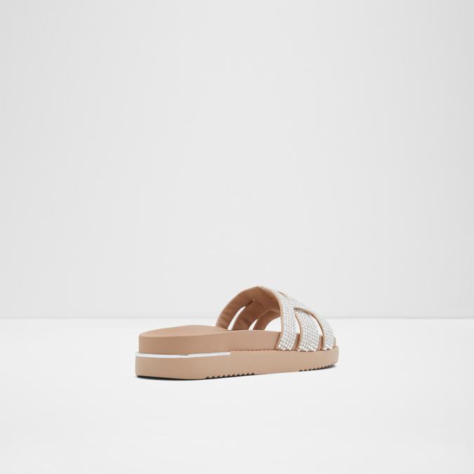 Wylalaendar Women's Beige Flat Sandals image number 2